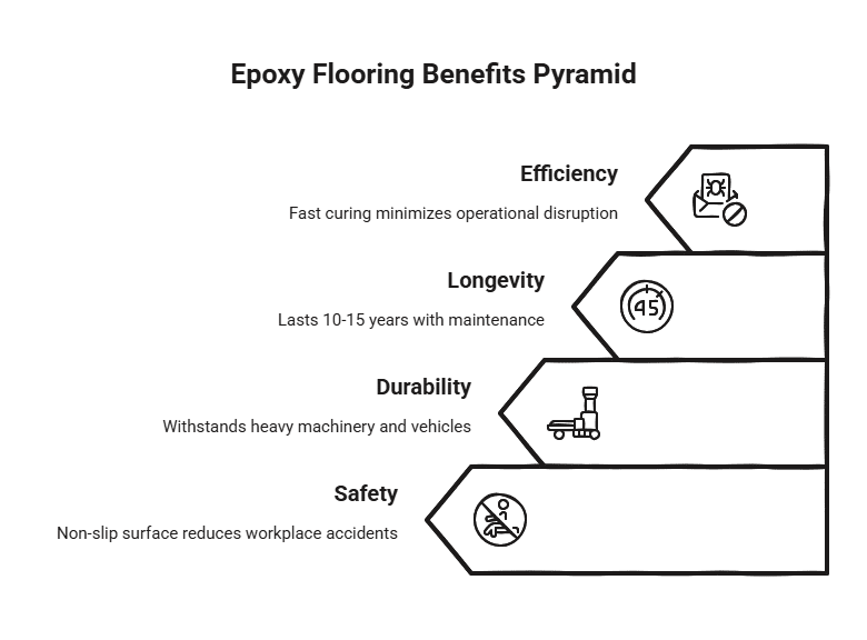 Epoxy Flooring Benefits Pyramid