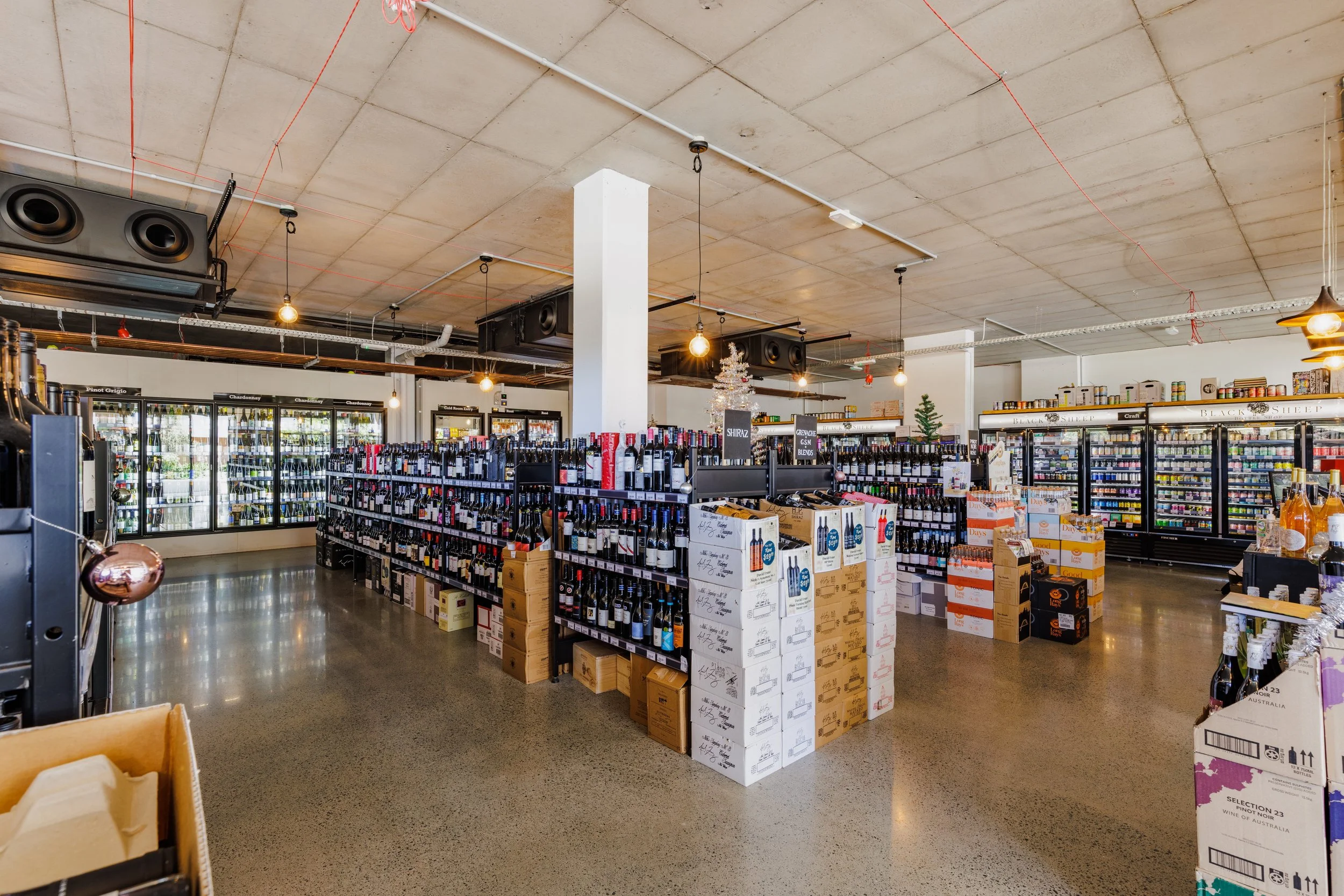 Polished concrete floor in a Brisbane commercial space
