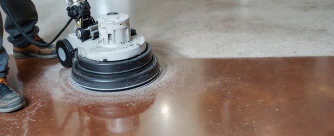 How to Polish Stained Concrete Floors