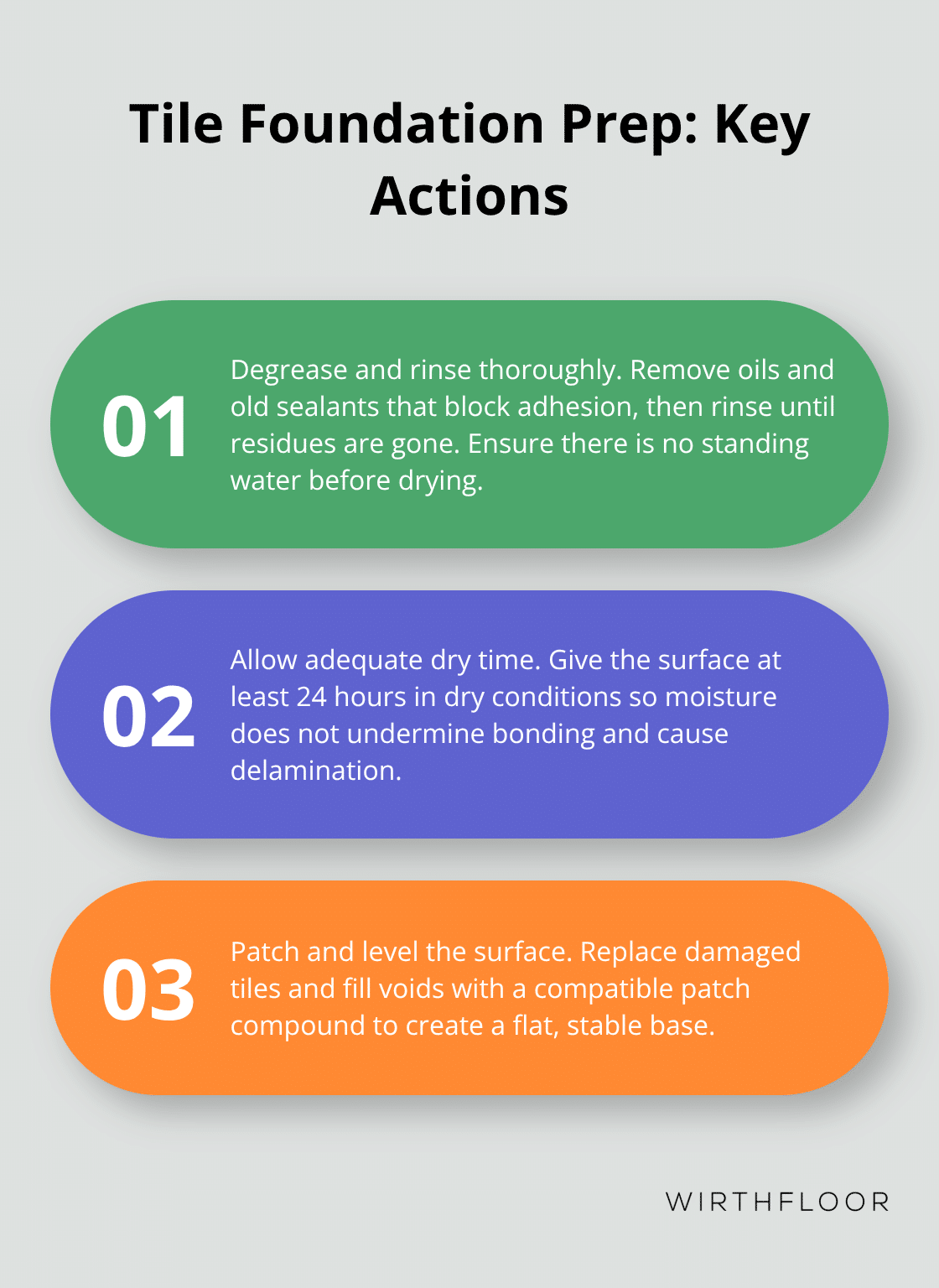 Three essential preparation actions before overlaying polished concrete over tiles in Australia. - polished concrete floors over tiles